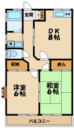 サンハイツカラトの物件間取画像